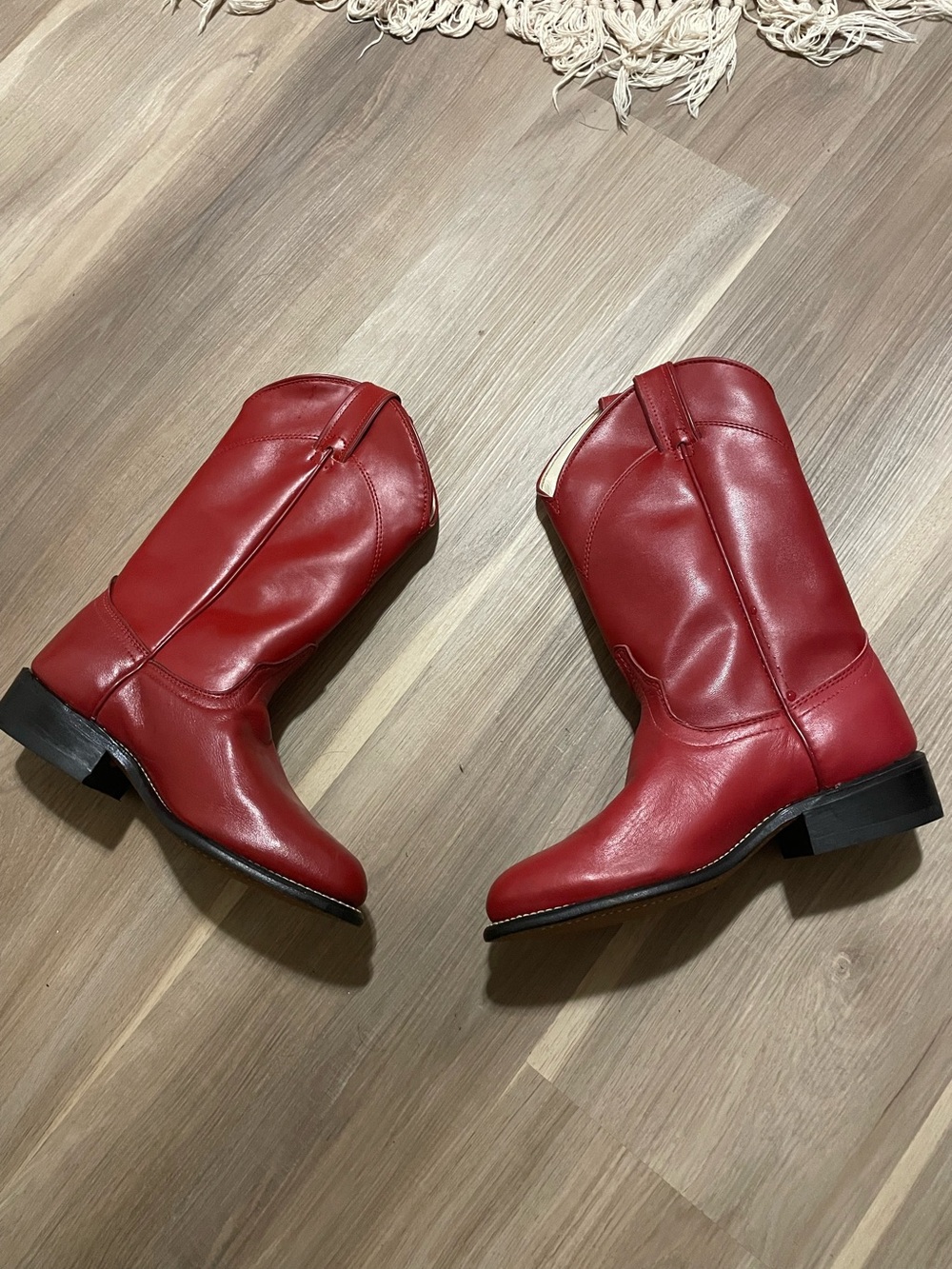NWT Laredo 6917 Leather Western Boots MISMATCHED SIZES (Left 5.5W / Right 6.5W)